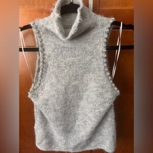 ZARA Gray Fuzzy Sweater
